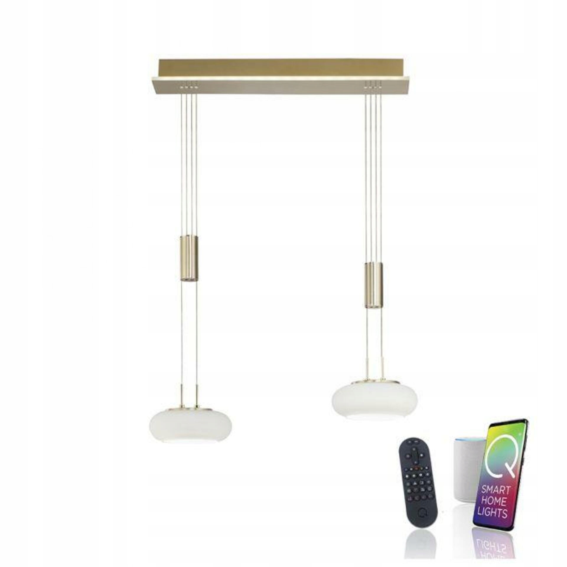 Závesná lampa Paul Neuhaus 2 – svetelné body, integrovaný Led zdroj