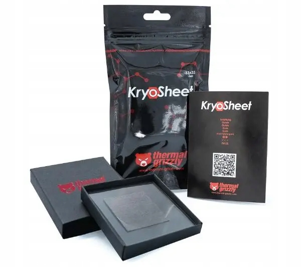 Termopad do procesora Cpu Thermal Grizzly KryoSheet 33 x 33 x 0,2 mm