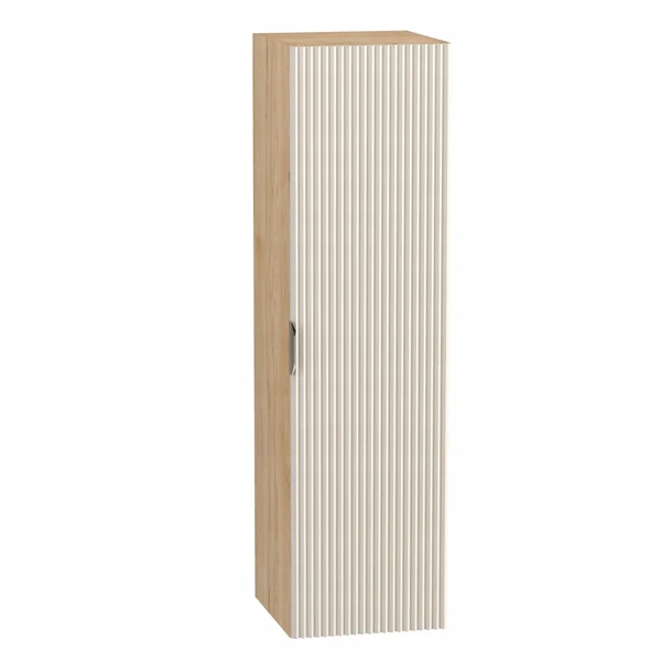 Koupelnový sloupek 120 cm Kašmír/Ořech rýhovaný přední část, police Willy