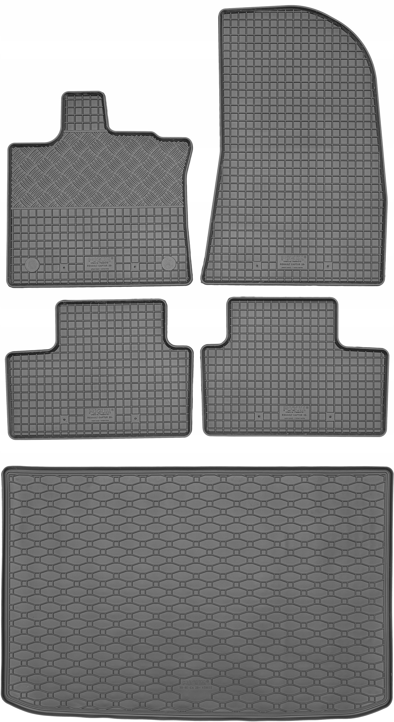 Renault Captur II Suv 2020 – rohož batožinového priestoru koberčeky