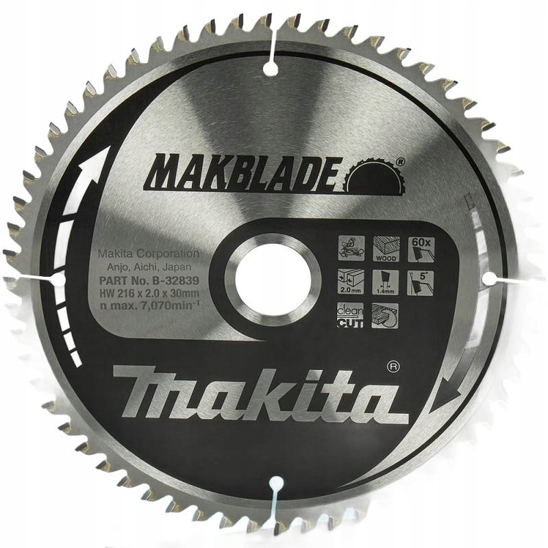 Makita Kotoučová Pila 216x30x60z Makblade Dřevo