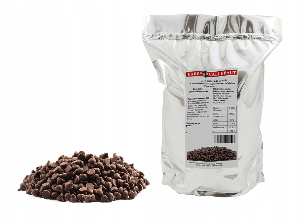 Czekolada do Zapiekania 2,5kg Kropelki Łezki Drops