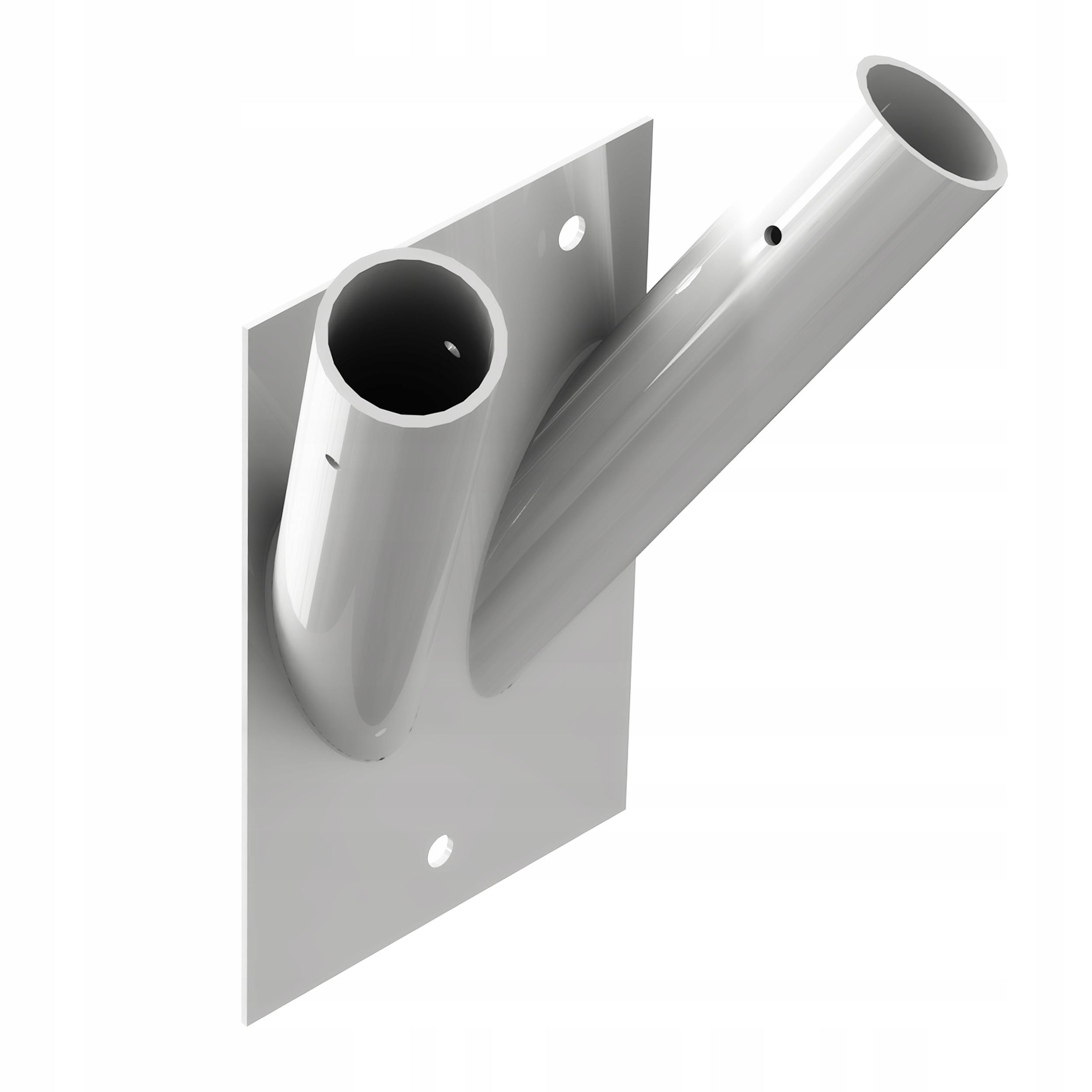 Uchwyt na flagę 2 ramienny naścienny nierdzewny