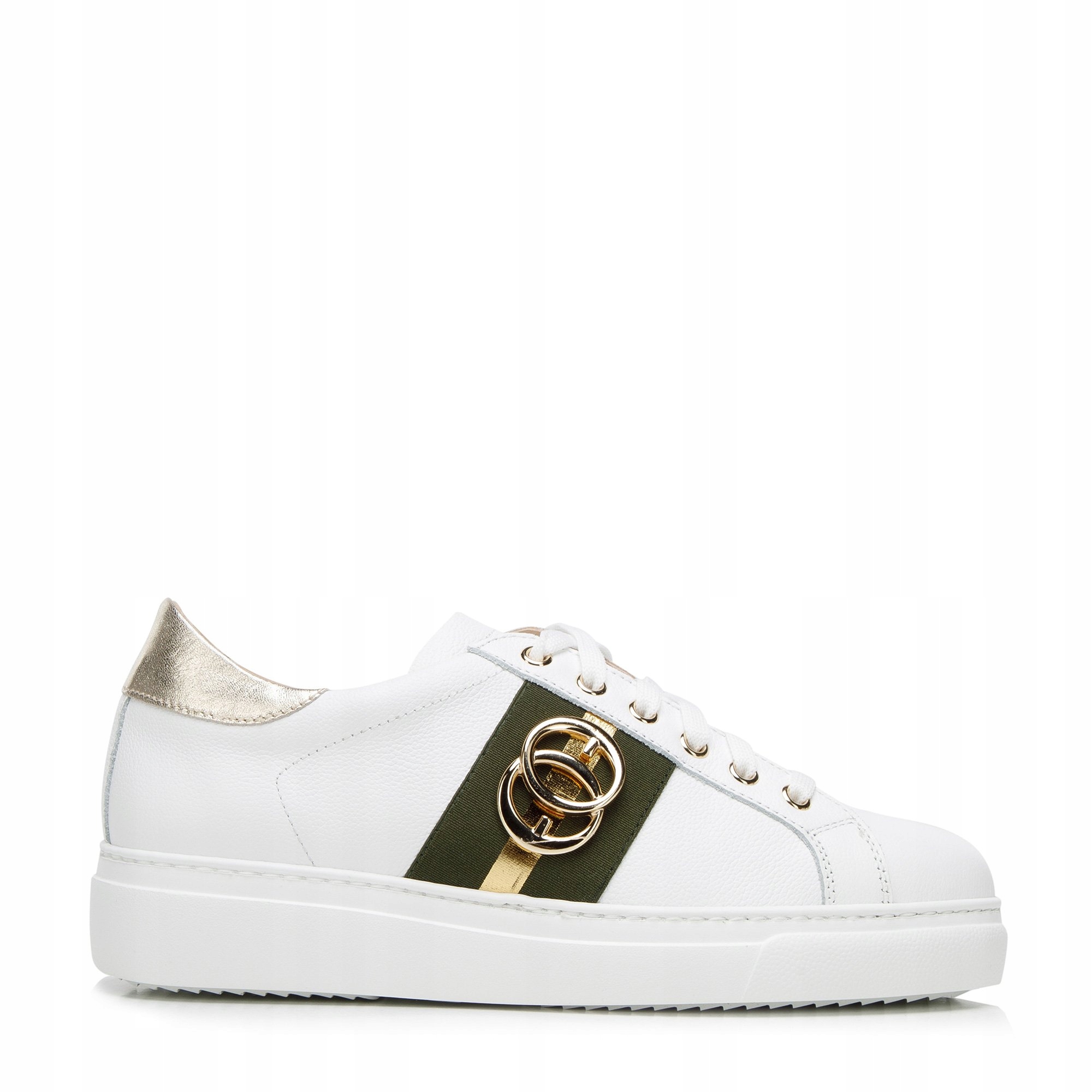 Wittchen damskie sneakersy skórzane białe