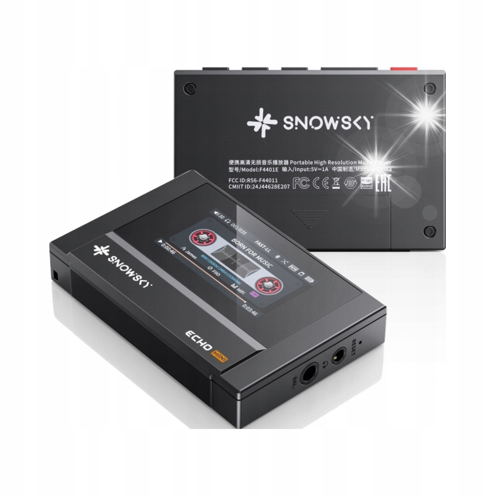 FIIO ECHO MINI SNOWSKY PRZENOŚNY ODTWARZACZ MUZYCZNY DAP Z BLUETOOTH 5.3