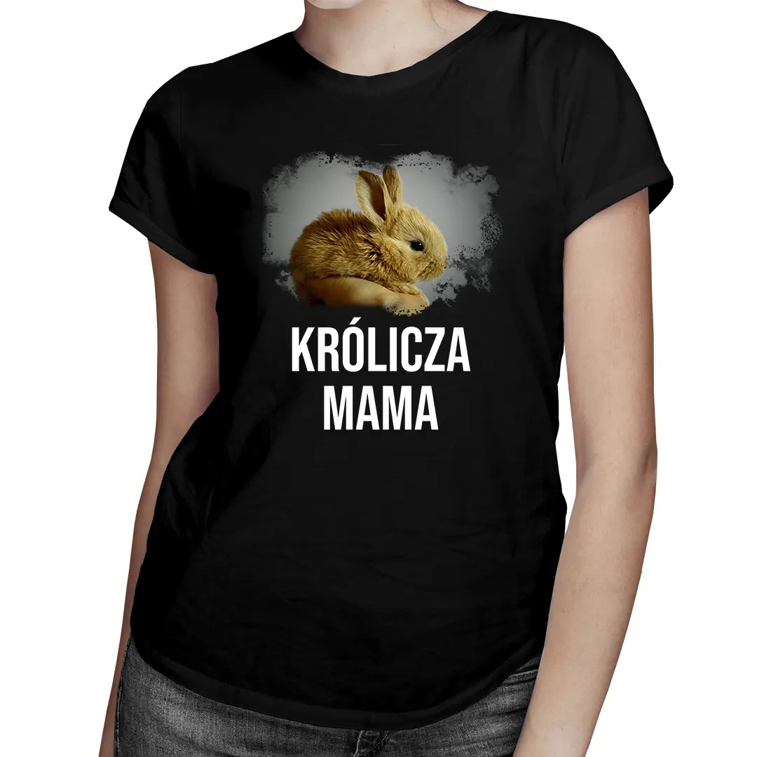 

Królicza mama damska koszulka z królikiem królik