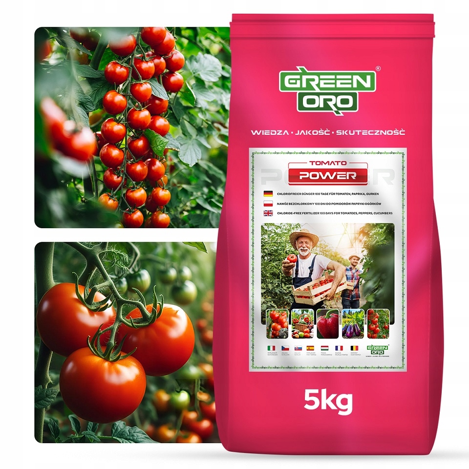 Nawóz do Pomidorów Papryki Ziemniaków Ogórków Tomato Power 100dni 5kg