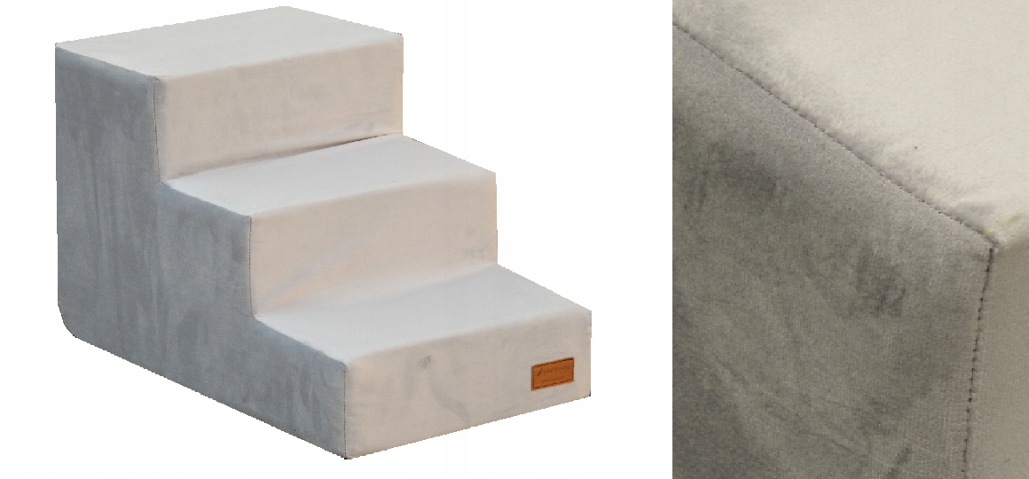 Schodki/schody dla psa Aksamit Szary