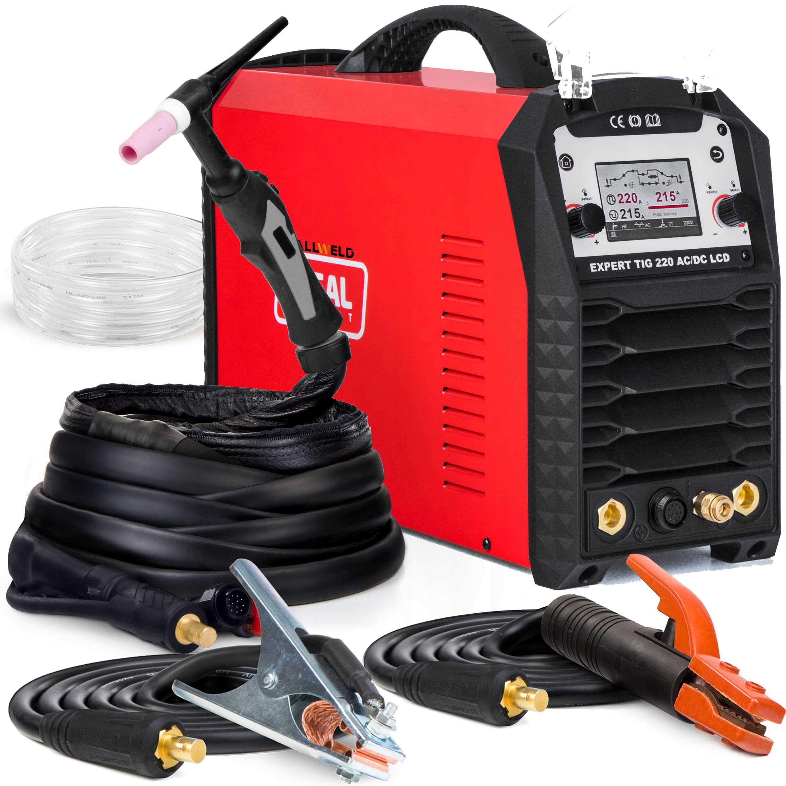 Invertorová Svářečka Ideal Expert Tig 220 Ac/dc LCD Puls Mma Igbt 220A 230V