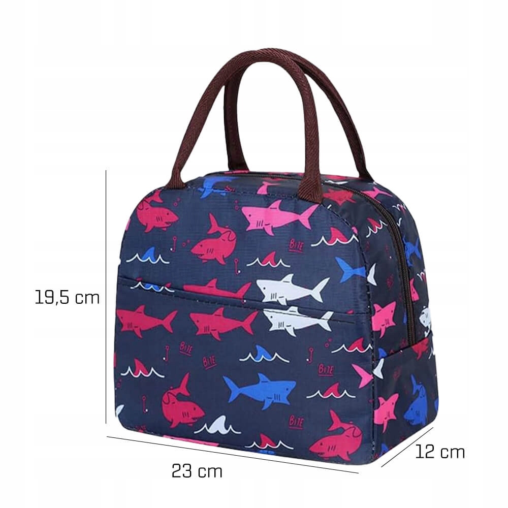 TORBA TERMICZNA ŚNIADANIOWA IZOLACYJNA NA JEDZENIE PIKNIK PLAŻĘ LUNCH BOX Model 08763