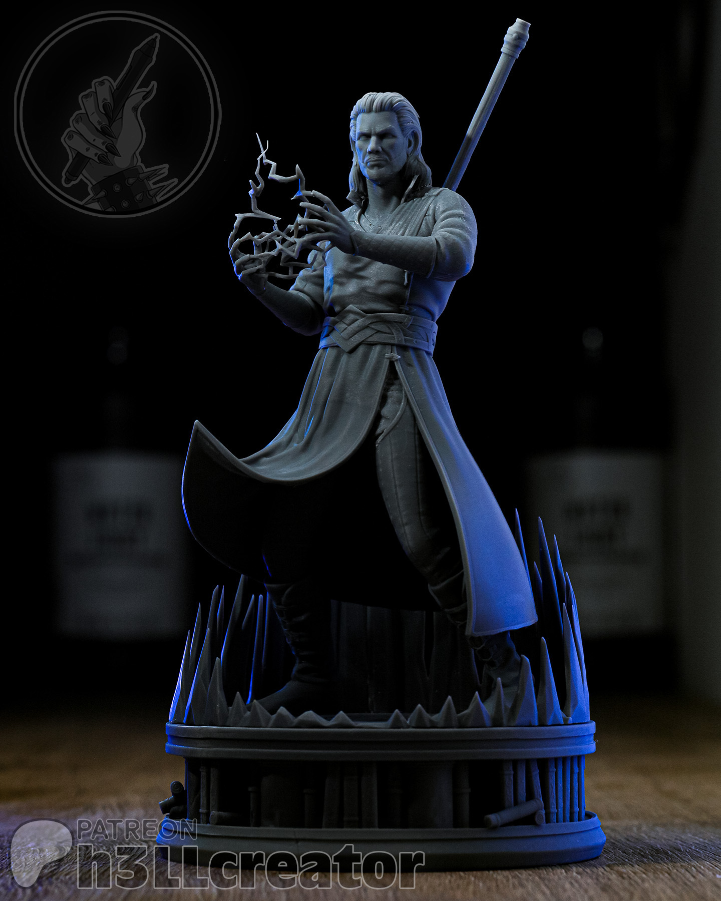 Figurka Gale Baldurs Gate 3 h3LL creator 3D tisk 12K