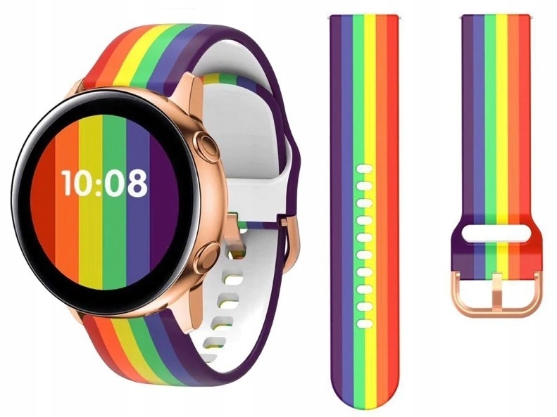 PASEK UNIWERSALNY OPASKA ZEGARKA SMARTWATCH 20mm Kolor wielokolorowy
