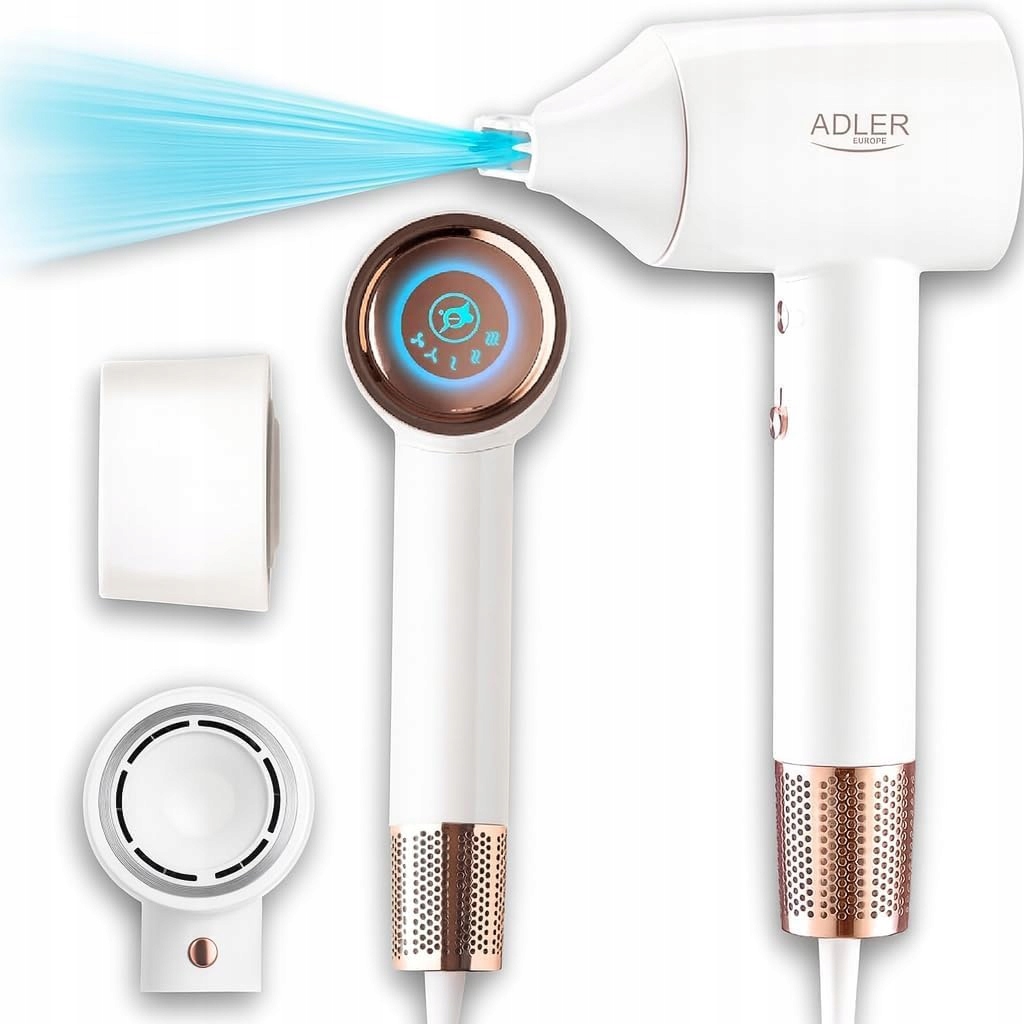 Suszarka Do Włosów Profesjonalna Z Jonizacją Koncentrator Mocna 1800W Adler