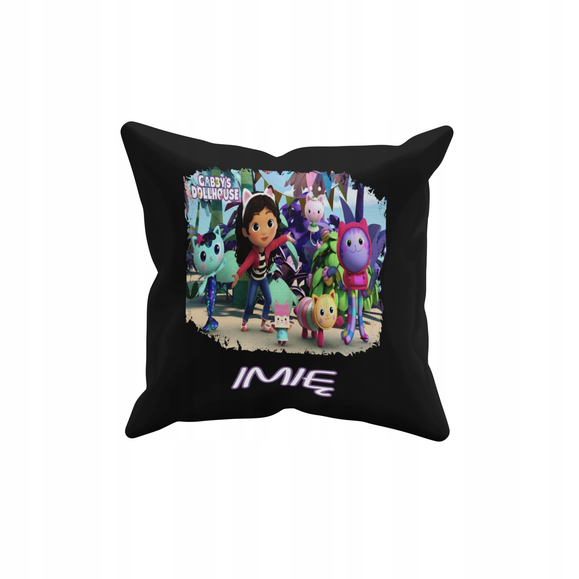 POSZEWKA NA PODUSZKĘ JAŚKA DO PRZEDSZKOLA KOCI DOMEK GABI + IMIĘ GRATIS Waga produktu z opakowaniem jednostkowym 0.5 kg