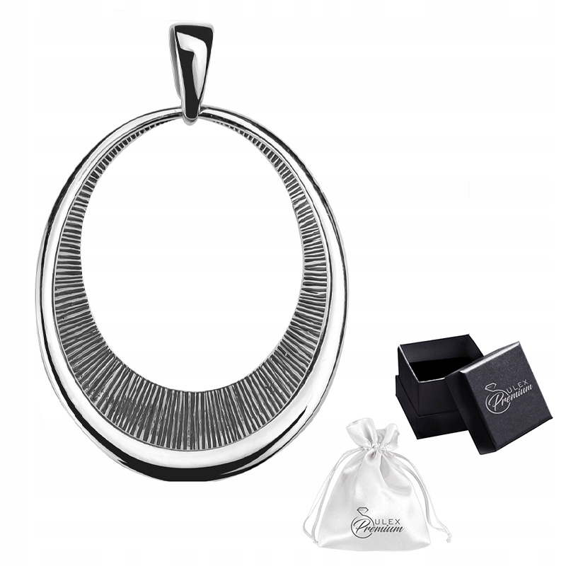 Stříbrný přívěsek ryzost 925 Ovál Velký