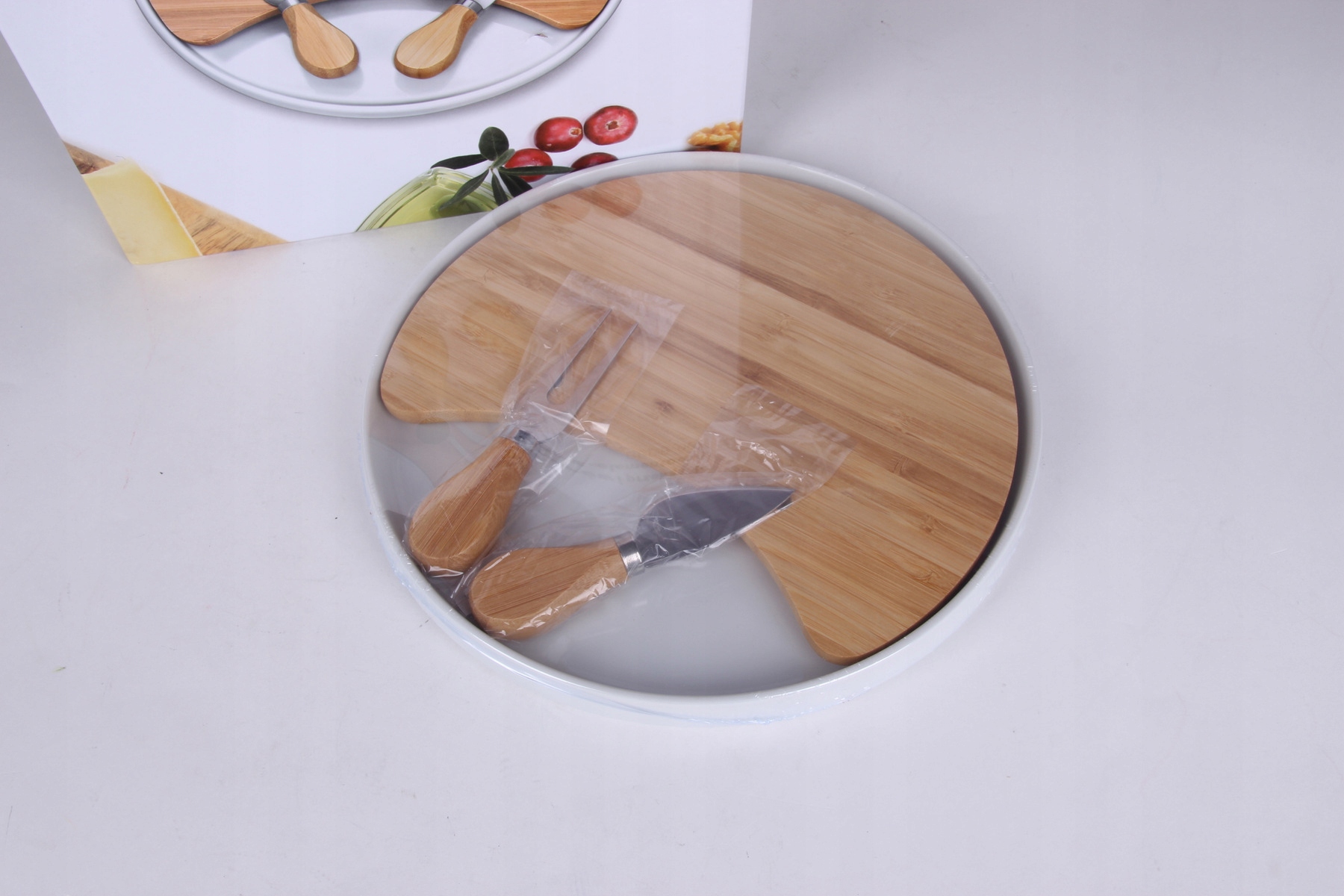 Zestaw do serów i przekąsek 4 el MPM okrągła Marka MPM