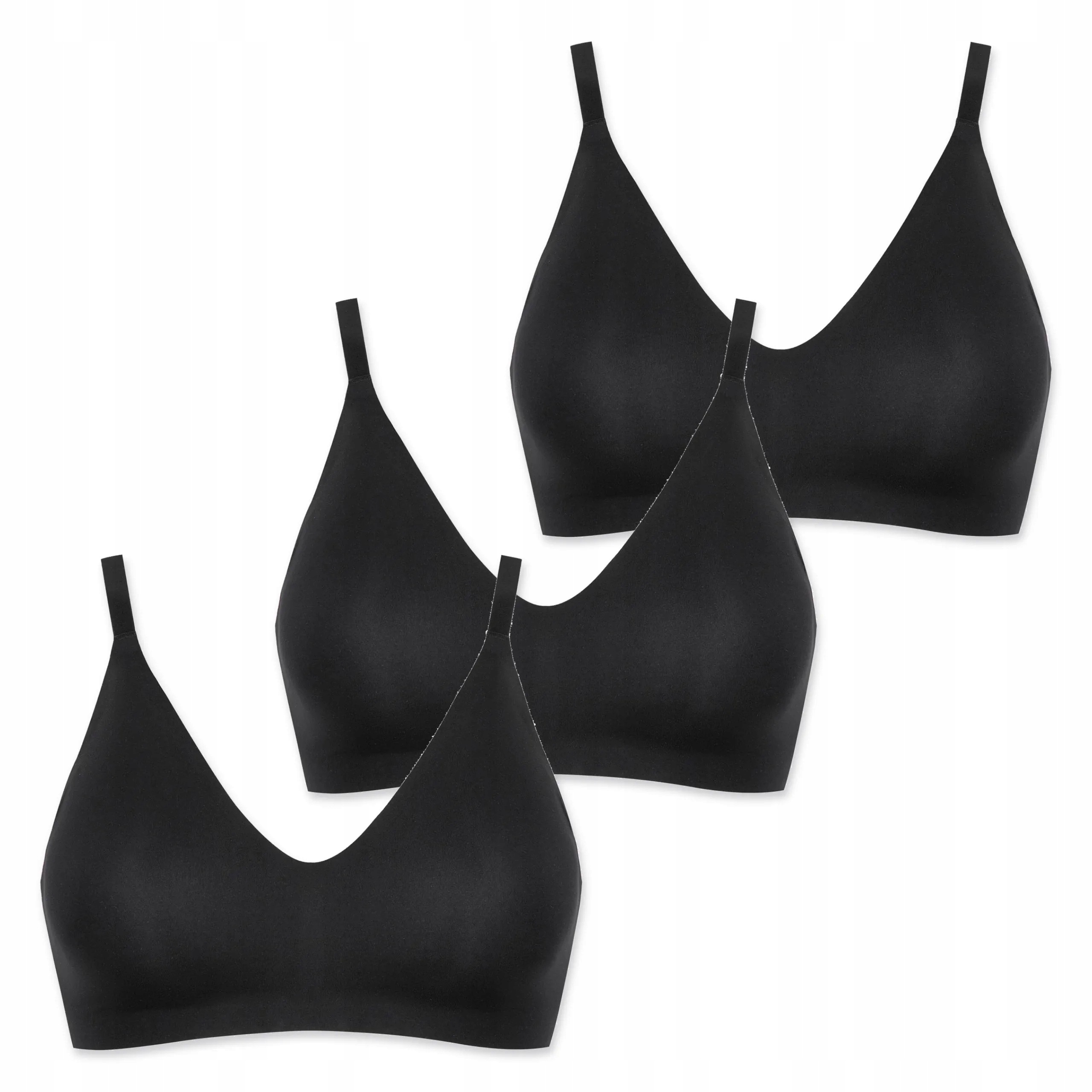3x Bezešvá podprsenka s vložkami Lormar Pure 441 černá S