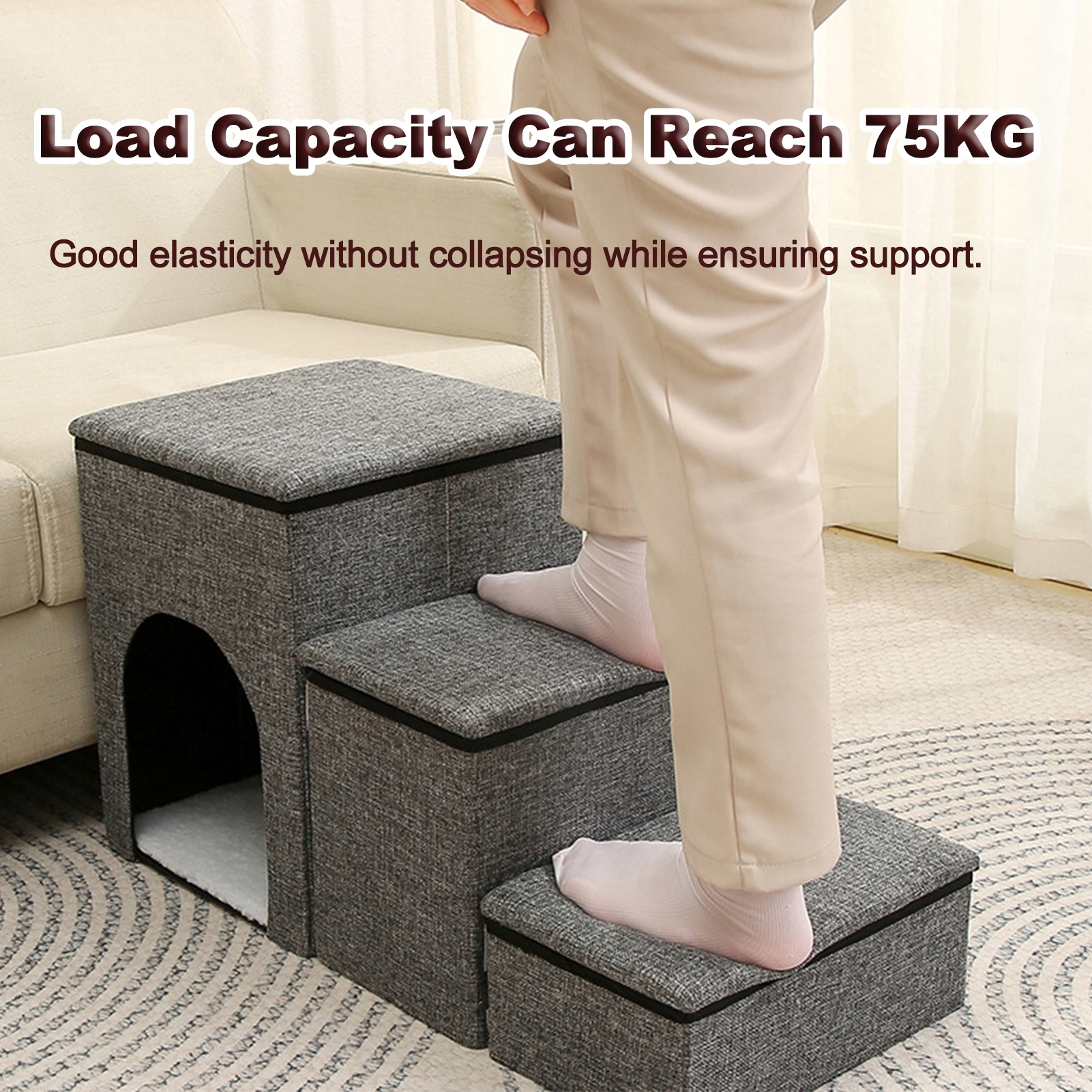 Levně Schody pro zvířata Skládací schody pro psy Pohodlné a odolné schody 2M