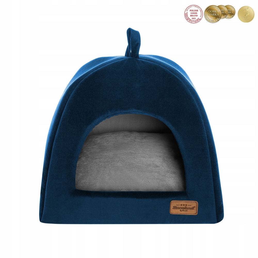 Levně Recobed psí budka Velurové granátové jablko M 50x50cm