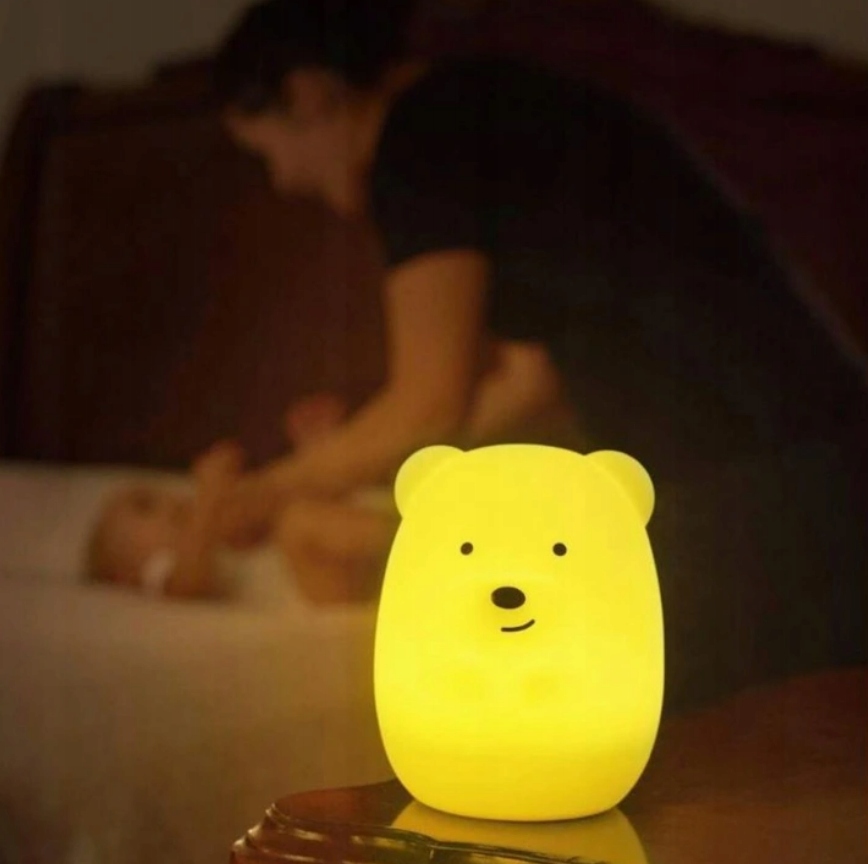 Lampka nocna 3D LED MIŚ Nite Pets silikon + PILOT Kod producenta HLO_29