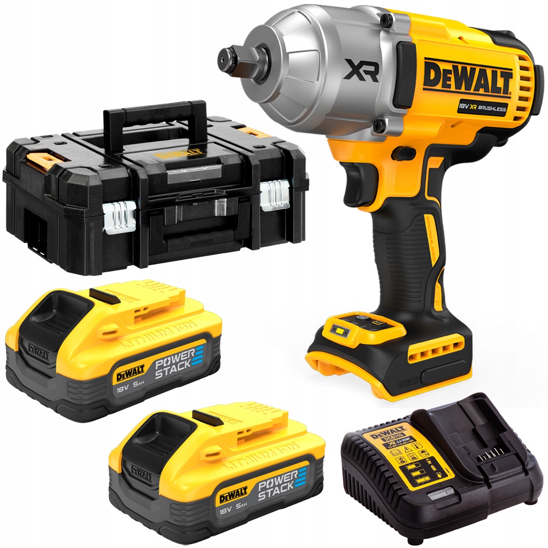 Dewalt Rázový Uťahovák 1/2" 18V DCF900H2T 1355Nm 2x5,0Ah Powerstack Tstak