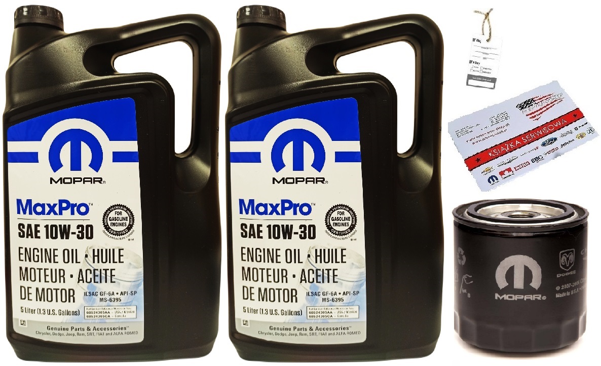 MOPAR 10W30 10L MS-6395 + FILTR 0FE00292 + GRATISY