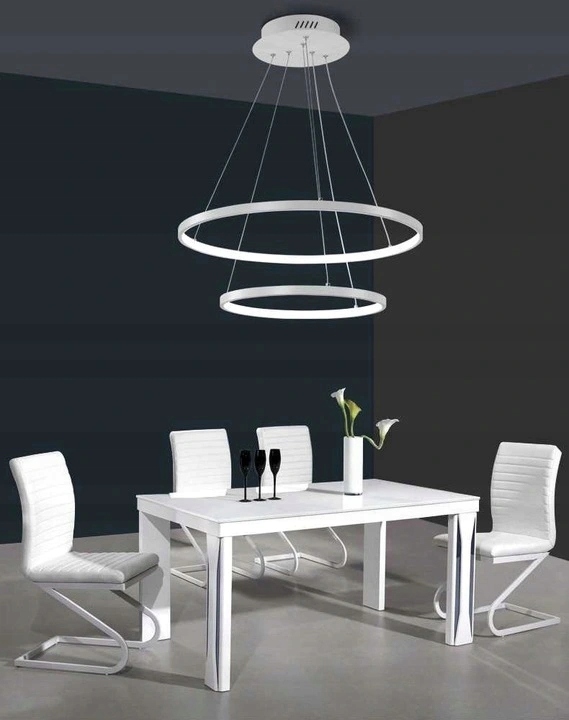 LAMPA WISZĄCA ŻYRANDOL RING PLAFON PILOT LED 40-60 Kolor biały