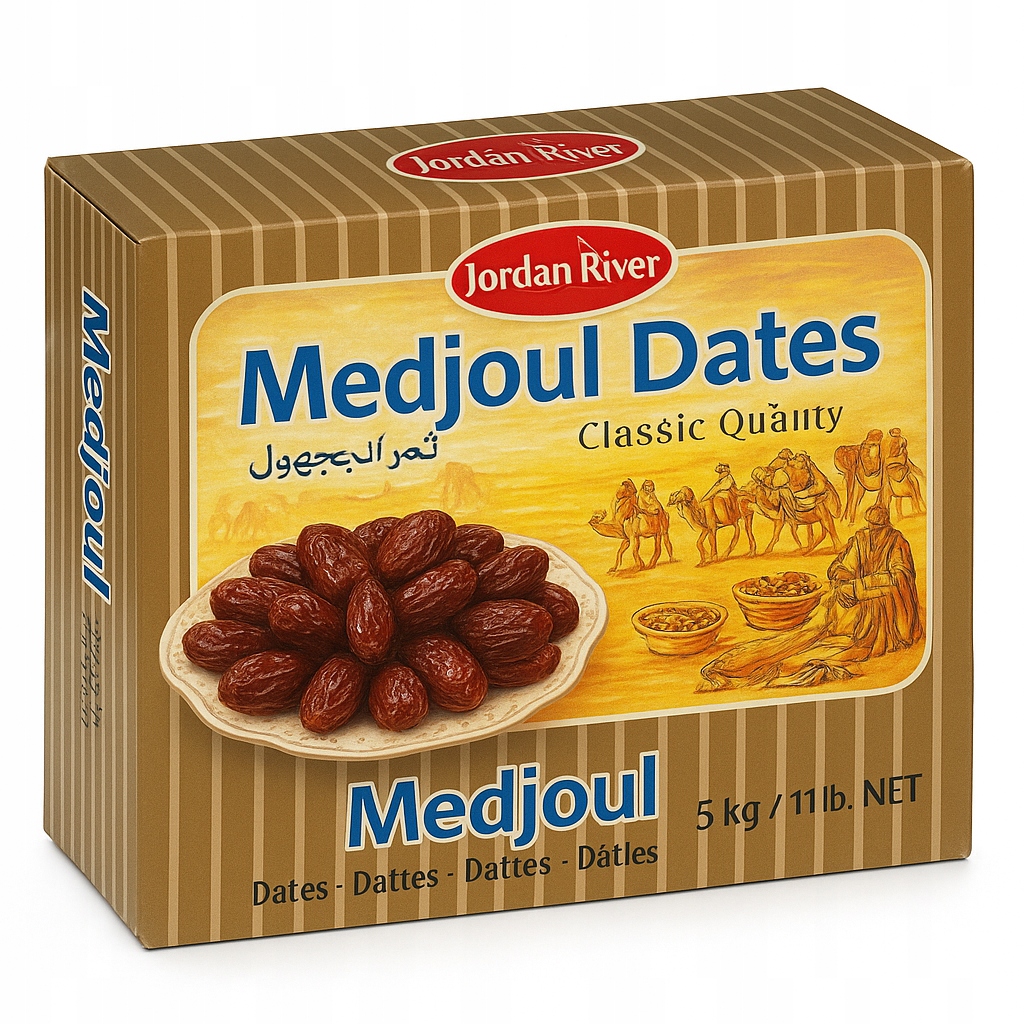 Levně Datle sušený s peckou Jumbo Golden 5 kg Medjule Medjool Jordan River Velké