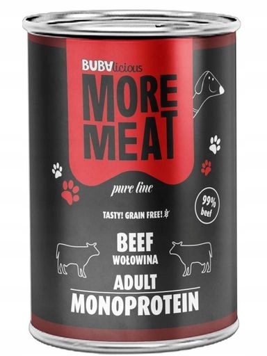 5 x Buba More Meat Mono Pure hovězí maso 400 g