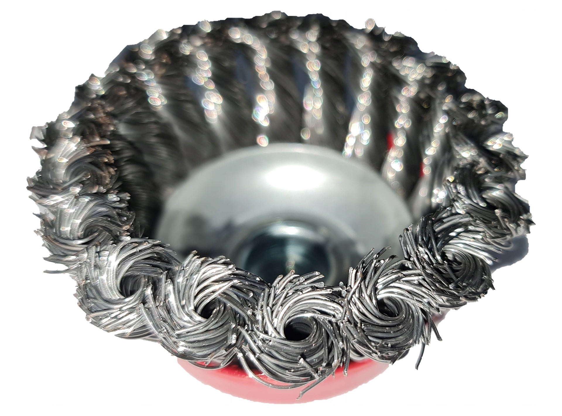 SZCZOTKA DRUCIANA DOCZOŁOWA SPLATANA M14 75mm DO SZLIFIERKI Kod producenta KAT01975-75MM