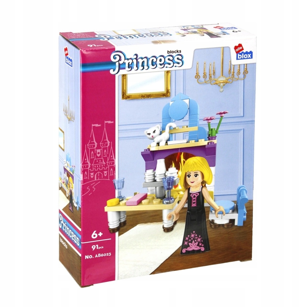 

Klocki Girl Princess Kominek 91 elementów Alleblox