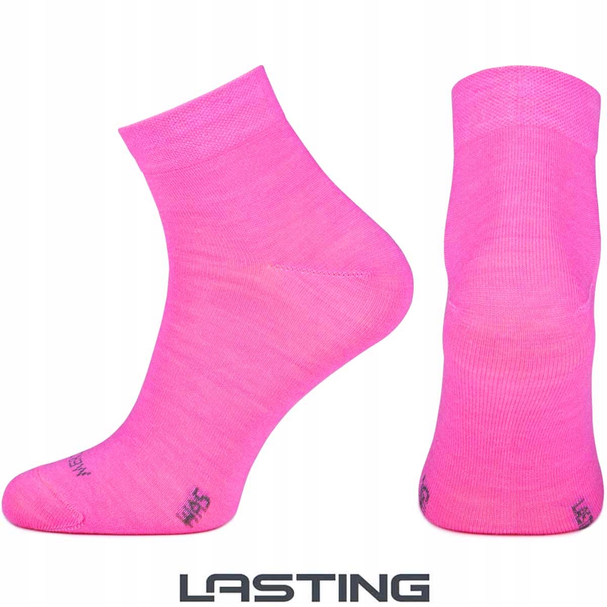 Skarpety na rower z wełny merynosa merino 38-41 Fason za kostkę