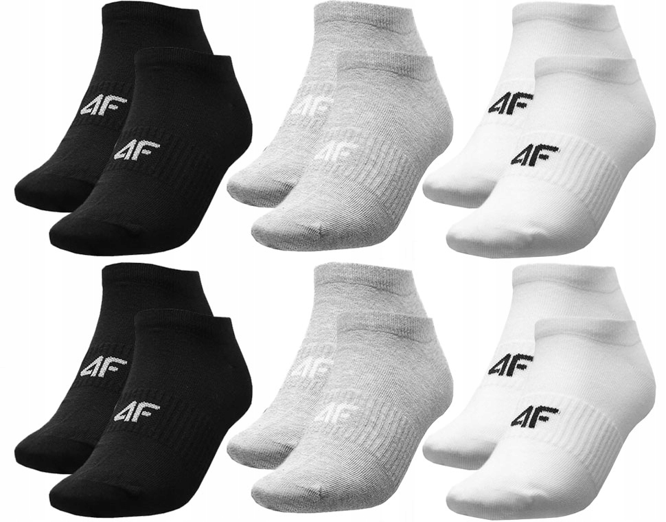 

4F Skarpety Męskie 6 Par Sportowe stopki 39-42