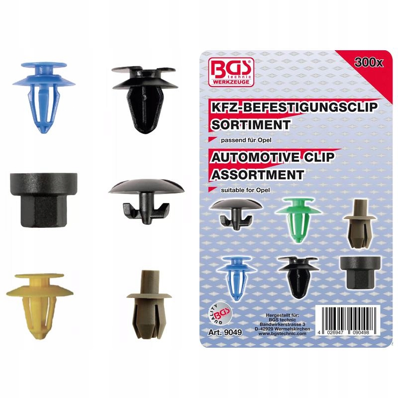 Sada zámků pro automobily pro Opel 300 ks Bgs 9049