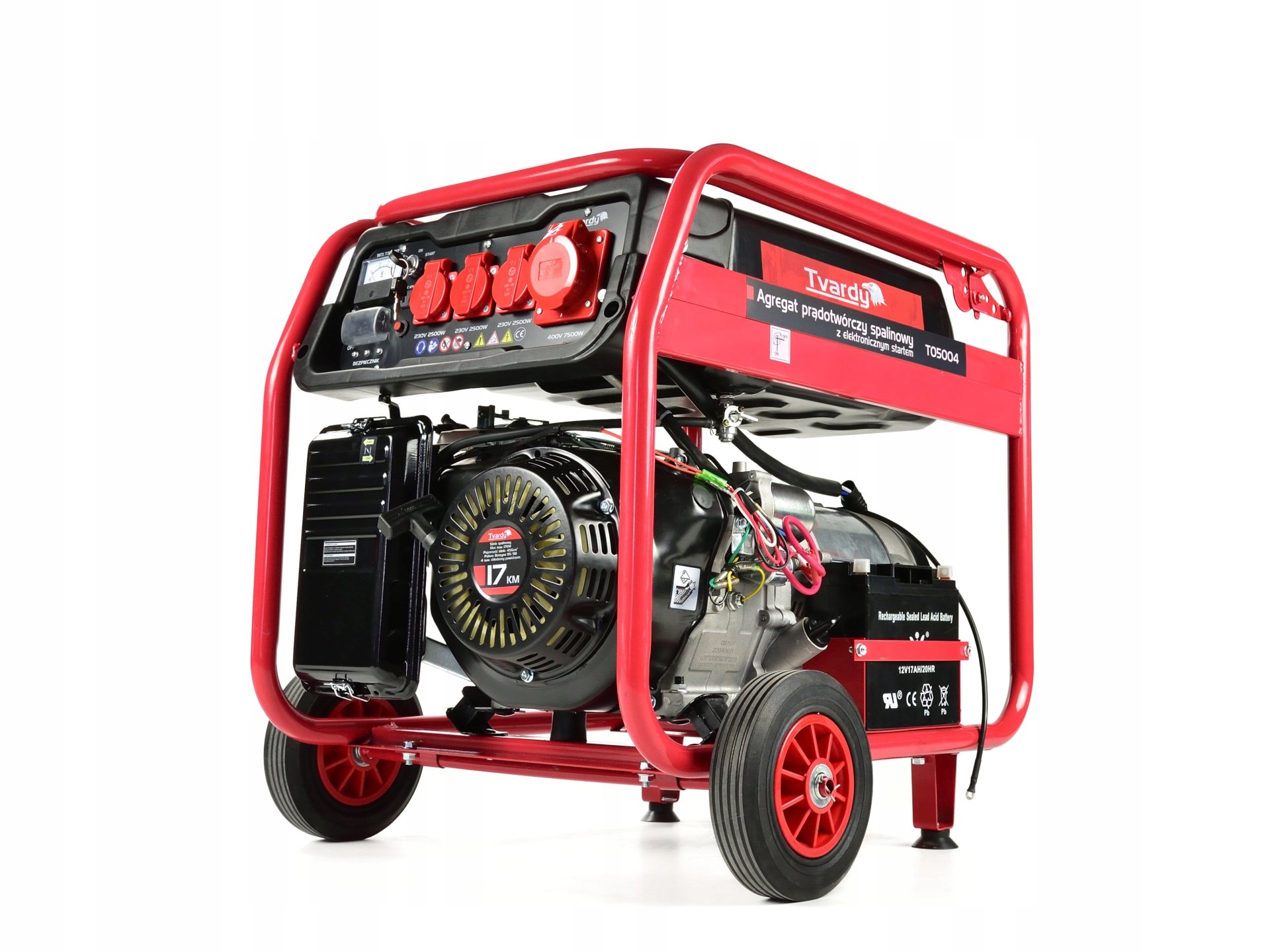 Agregat Prądotwórczy Przenośny Trójfazowy 8500W Benzyna Generator Tvardy