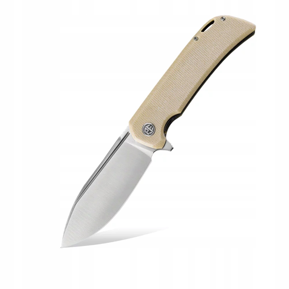 Nůž Petrified Fish Tunny PFB05 Brms Satin 14C28N Brown Micarta