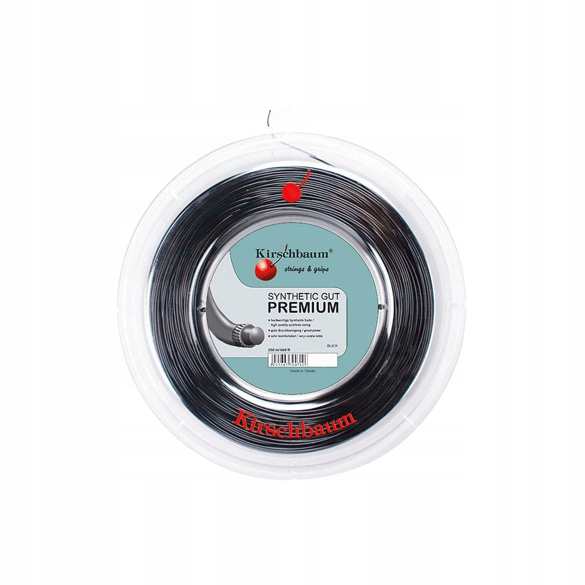 Tenisový výplet Kirschbaum Synthetic Gut Premium Black 1,30 mm 200 m
