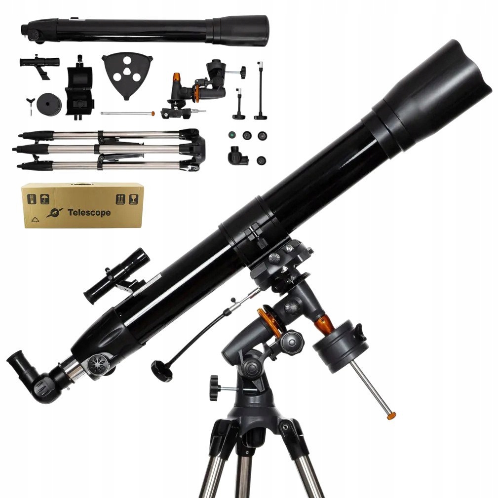 Genetic 4093 Hvězdářský dalekohled 80/900mm zoom 675x příslušenství