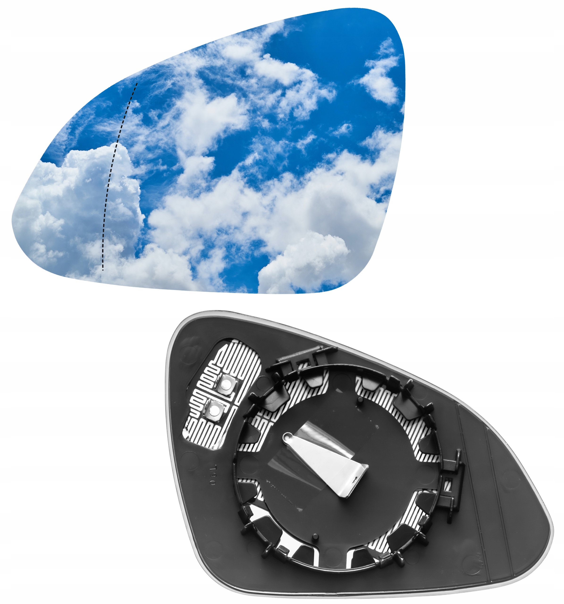 Zdjęcie AWparts WKŁAD LUSTERKA PRAWY GRZANY DO OPEL ASTRA 4 J