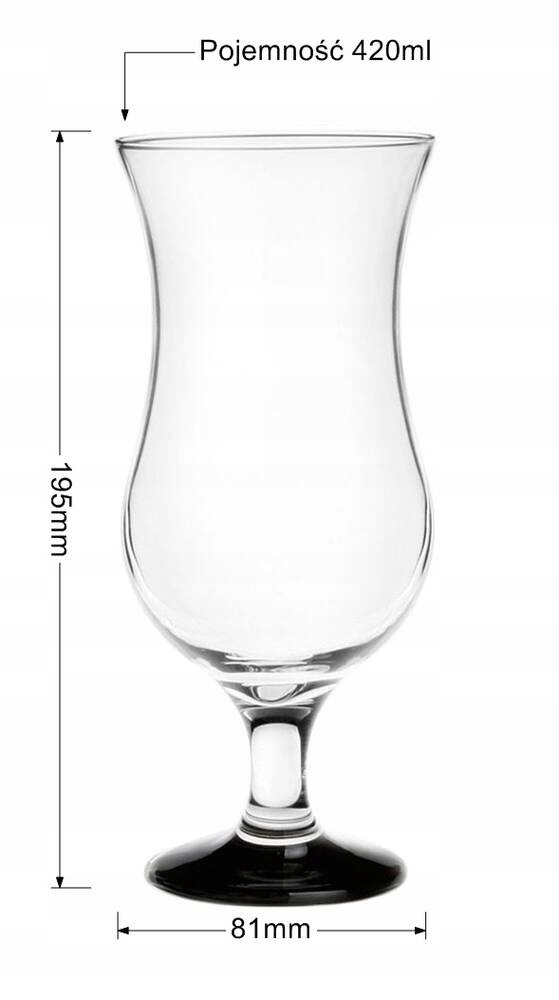 

Kieliszek Koktajlowy 400ml Czarne Dno Glasmark