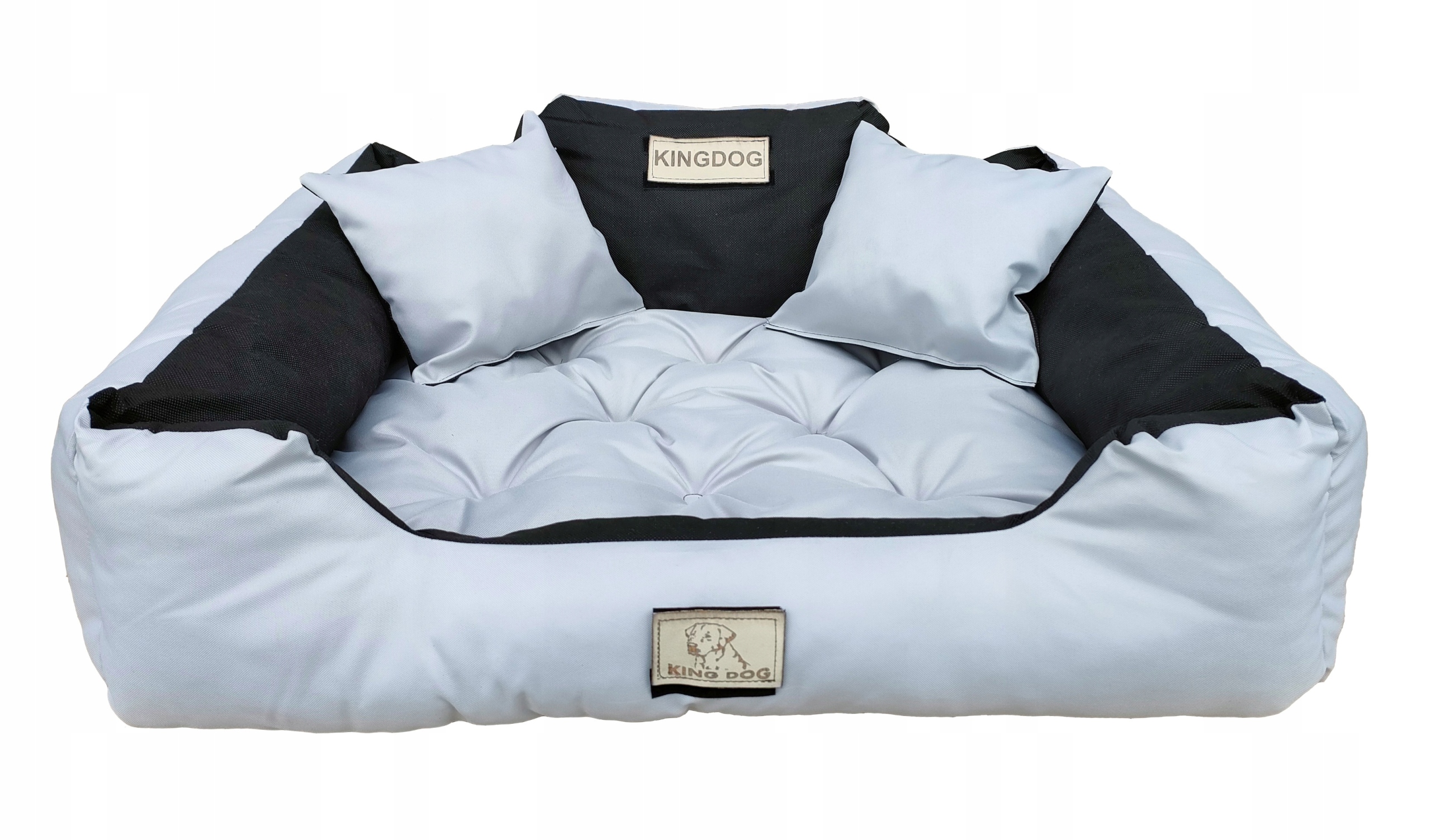 Levně pelíšek Jméno Pupila Kingdog 75x65 Světle šedé