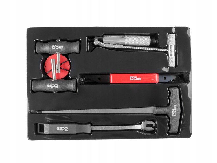 KOMPLET DO WYCINANIA SZYB SAMOCHODOWYCH 7 ELE. Marka Sicco Tools