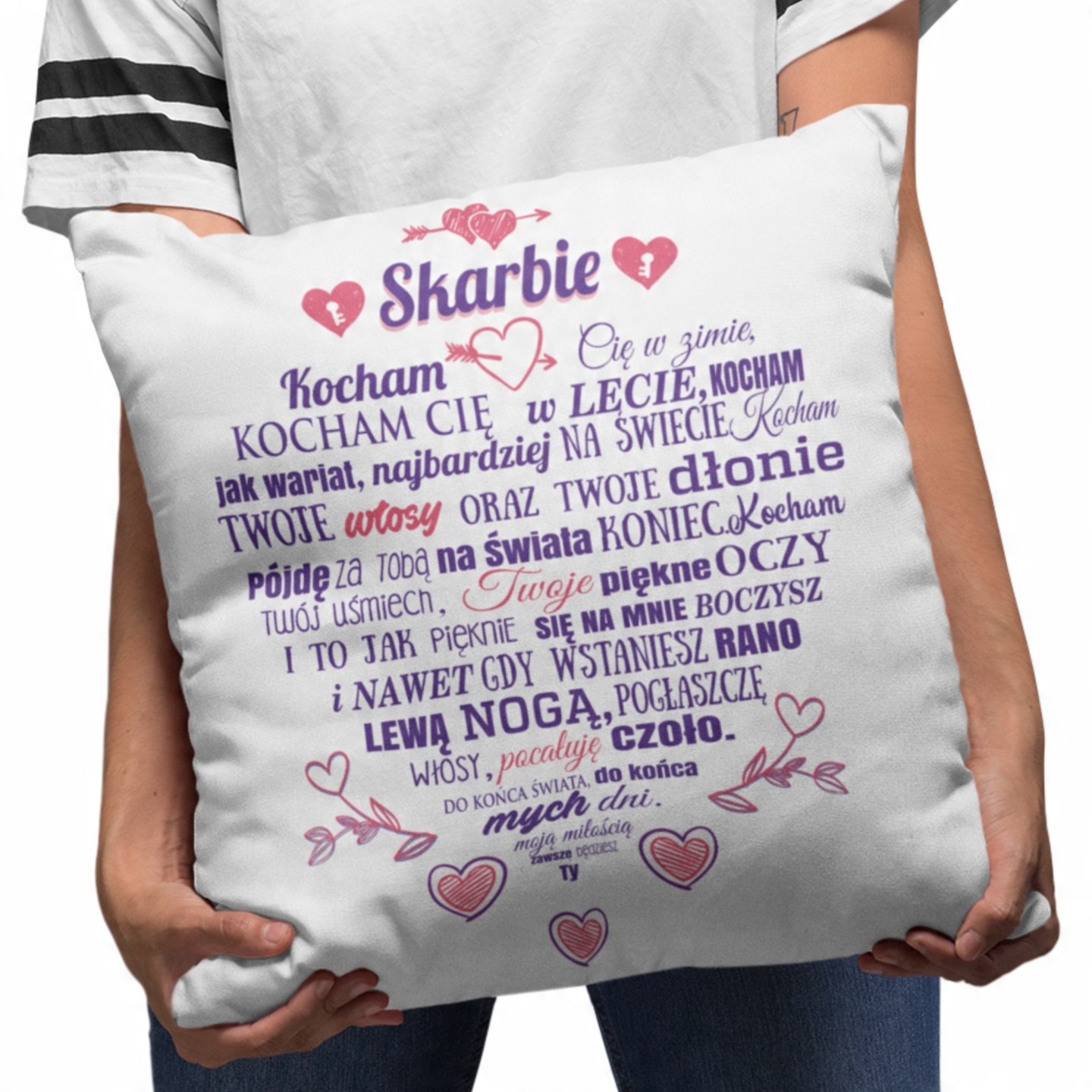 

Poduszka Skarbie Kocham Cię Prezent Na Walentynki