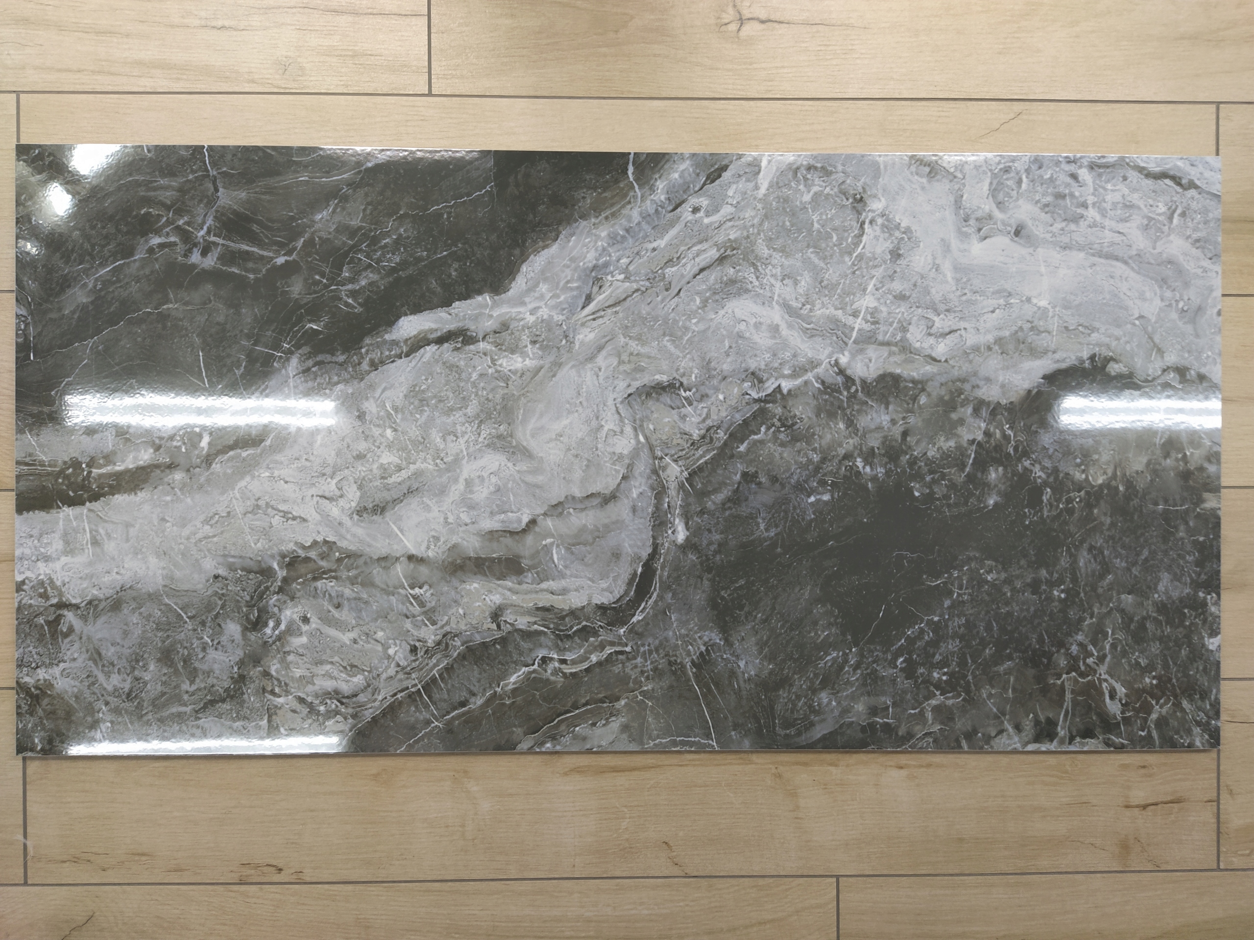 Grafitowy marmur gres 120x60 wysoki połysk Kod producenta 4558