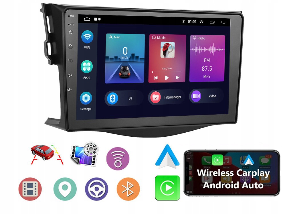 RADIO GPS ANDROID BT USB TOYOTA RAV4 2006-2012 Stan opakowania oryginalne