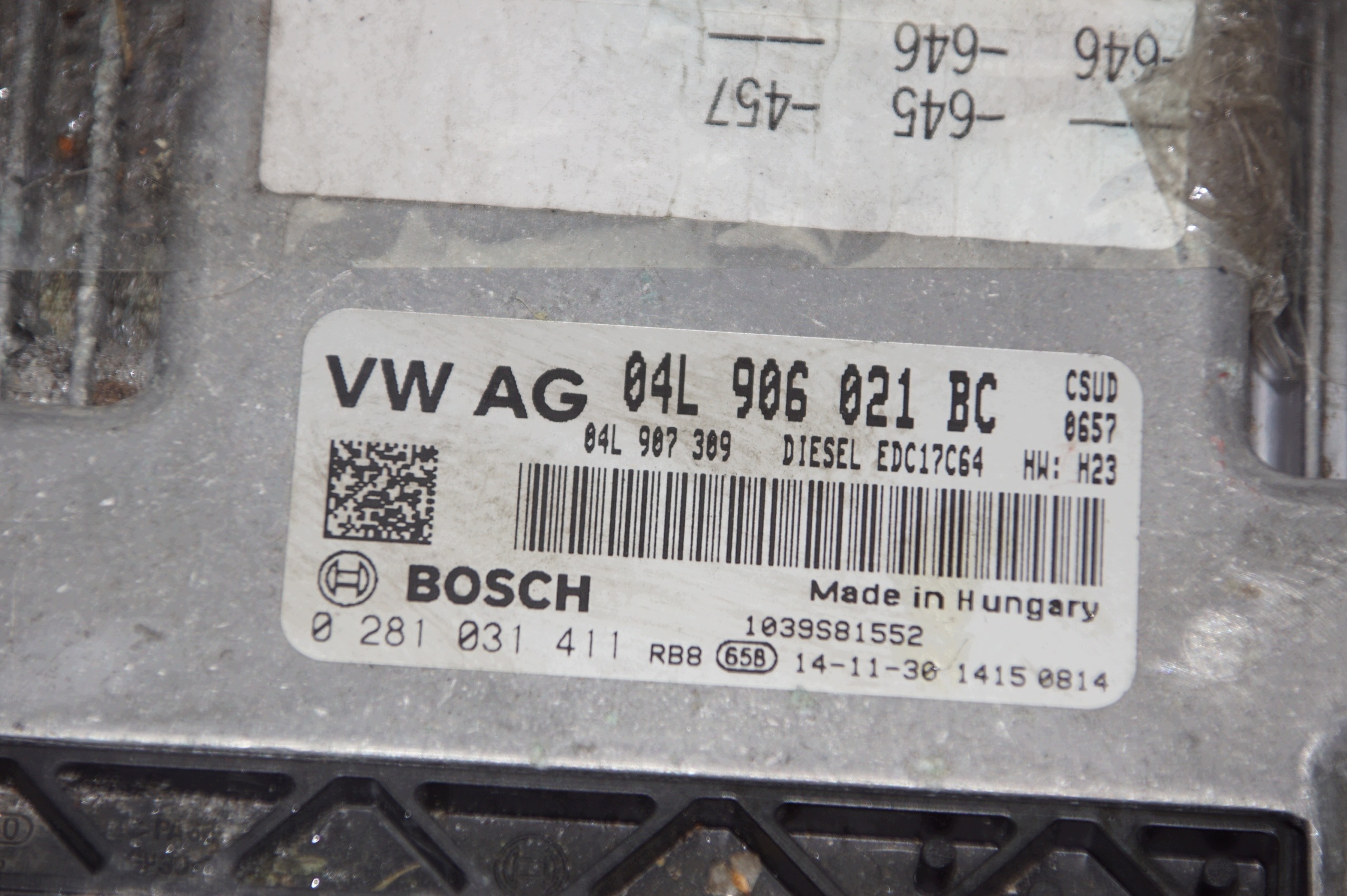 computer motore ECU 04L906021BC EDC17C64 AUDI A6 C7
