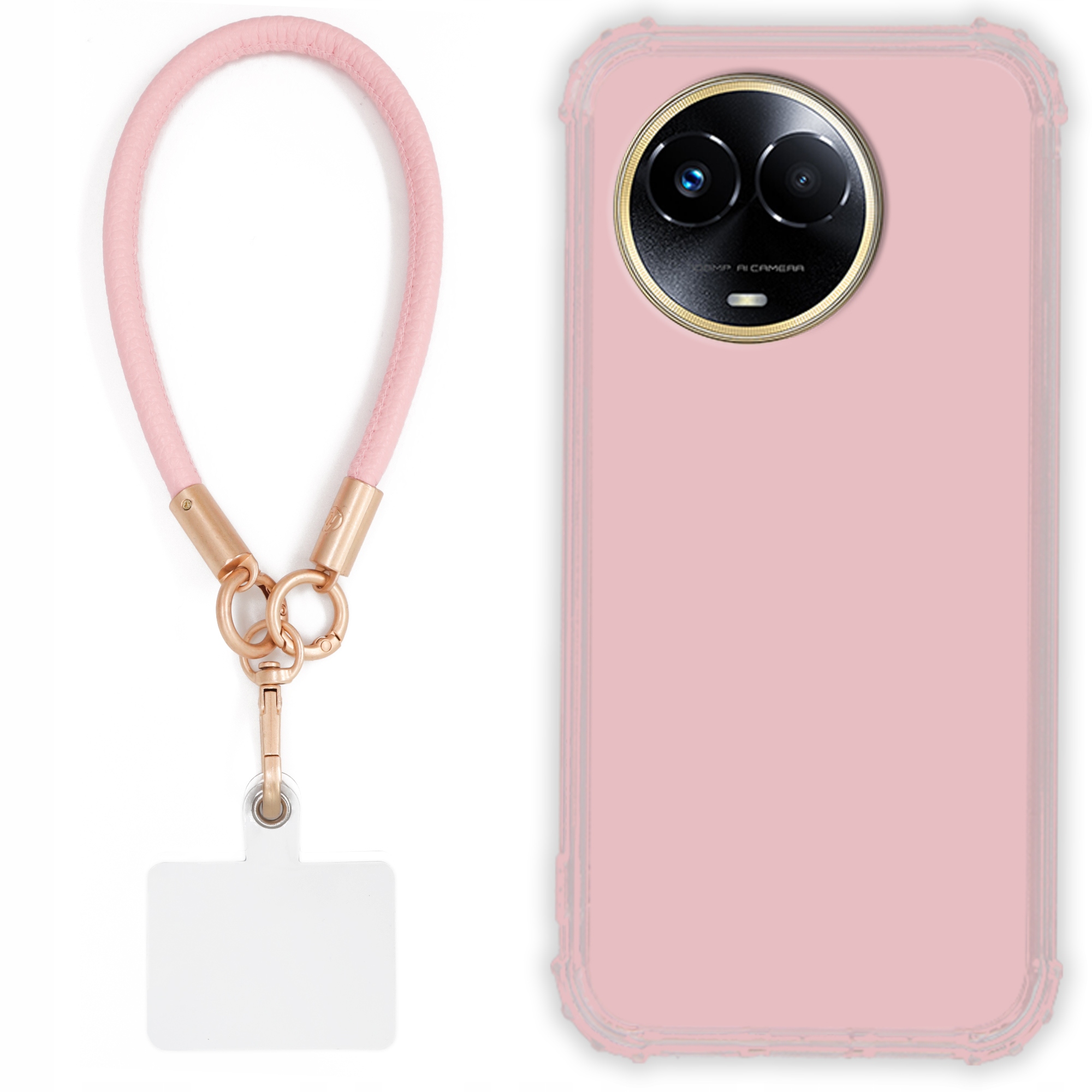 Pouzdro Pro Realme 11 4G Case Antishock Pinky Růžové vodítko Odolné Tpu