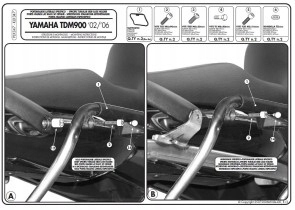 Kappa Rošt Bočných Kufrov Monokey Side Yamaha Tdm 900 Len Pod Kufre