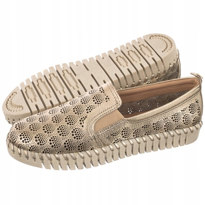 

Buty Damskie Półbuty Bottero Złote 330801 Dourado