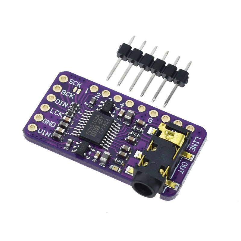 Moduł DAC dekoder PCM i2s audio PCM5102A RPi